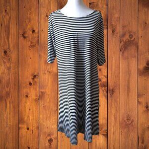 Old Navy Women's 1X Striped 1/2 Sleeve Shift Dress Casual Classic Comfy Basic